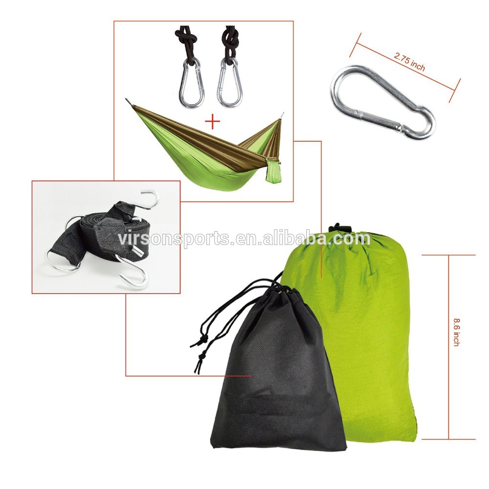 Virson Hot Sell Outdoor Parachute Hammock Swing with carry bag
