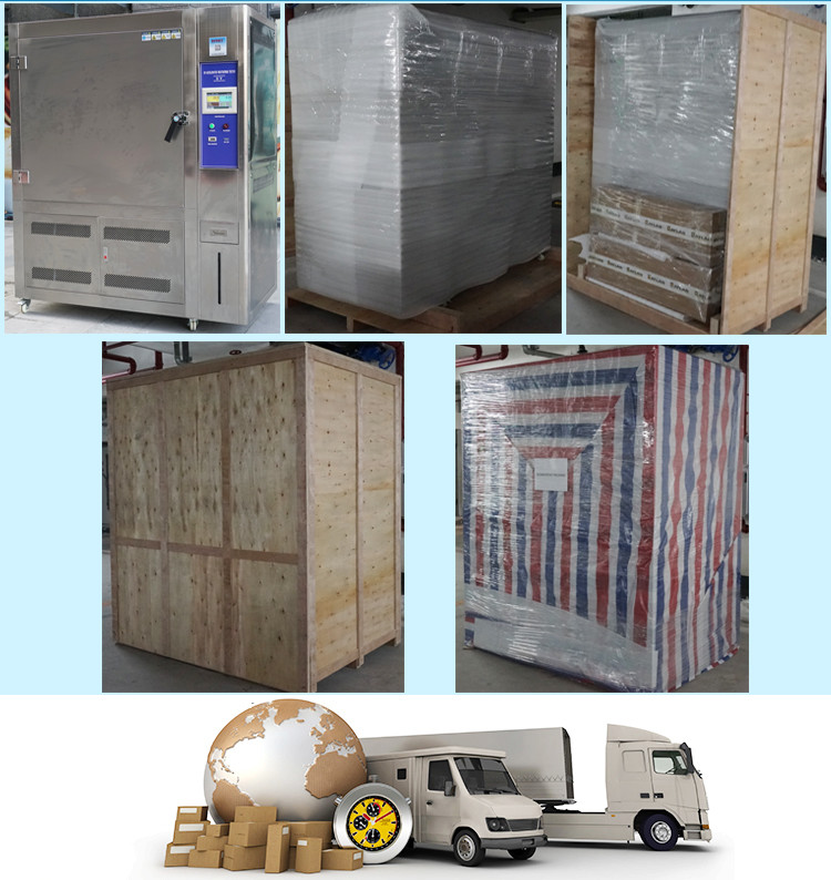 500 L UV Test Chamber Aging Lamps For Temperature Shining Strength Humidity