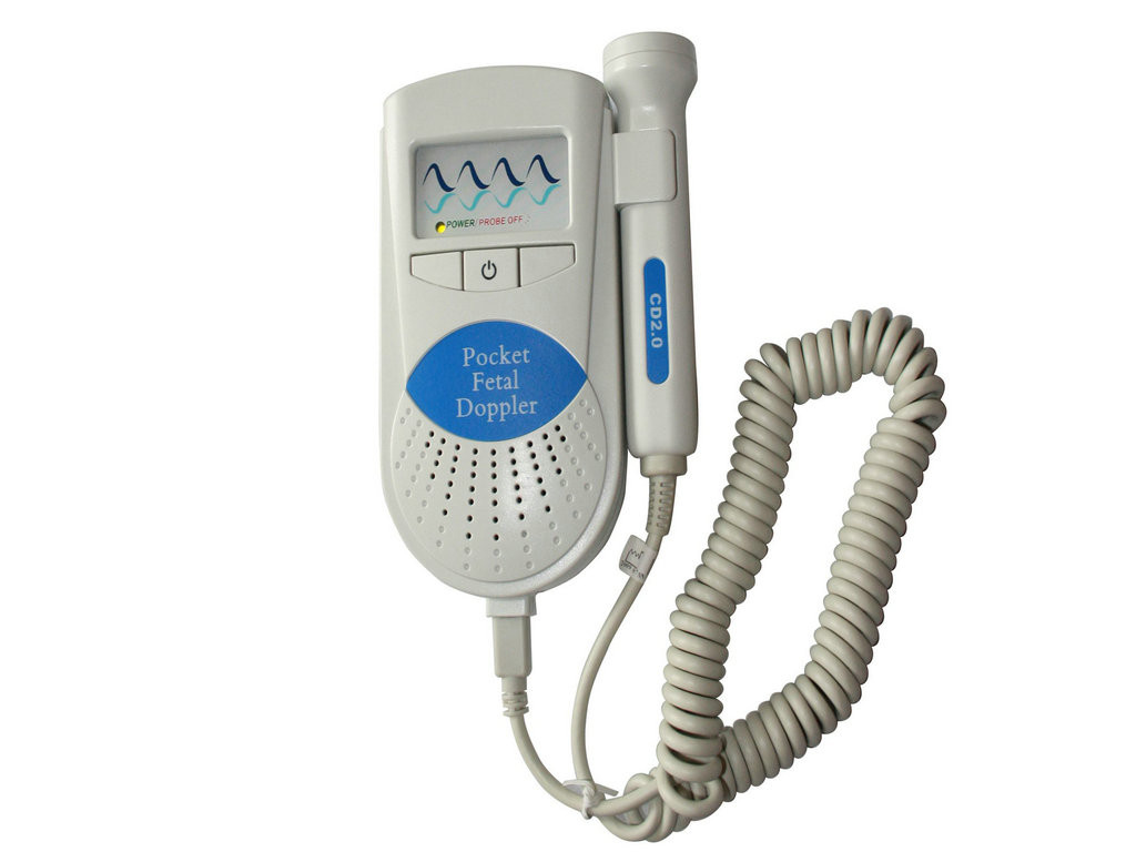 Portable Pocket Fetal Doppler Heartbeat Detector Home Care