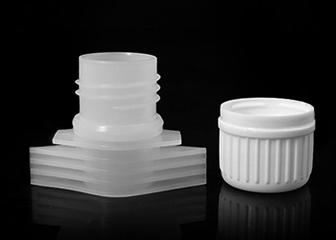 Short Shoulder 43mm Plastic Spout Screw Lids For Flexible Bags