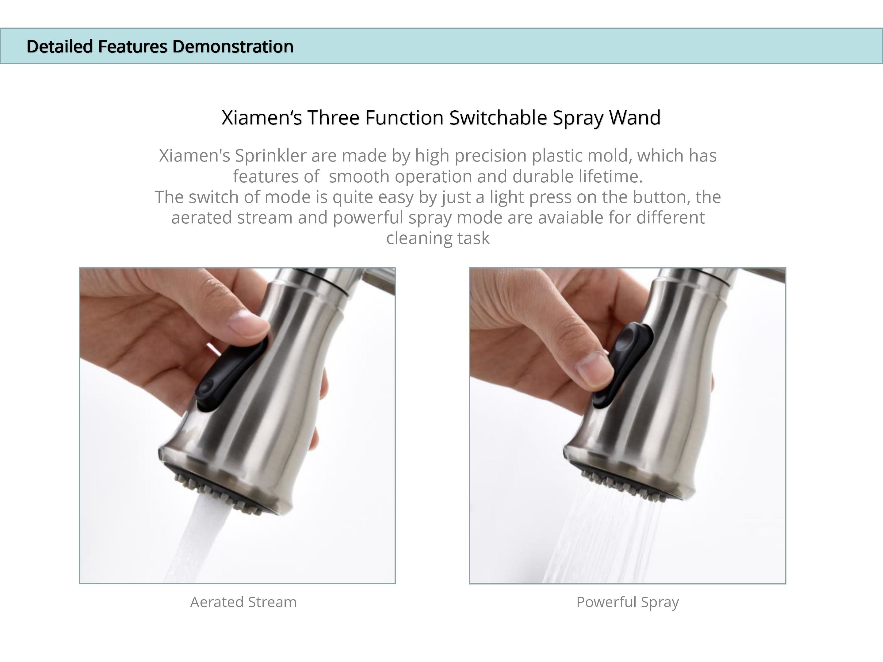 Touchless kitchen sink sensor faucet