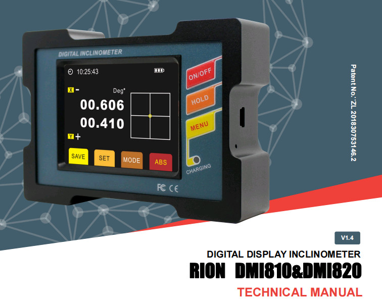 RION DMI820 High Accuracy Dual Axis Digital Inclinometer