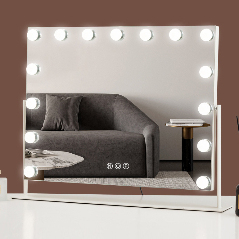 Adjustable Hollywood Mirror 80cm Touchscreen Led Makeup Vanity Mirror
