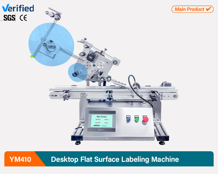 YIMU Packaging Machine Carton Box Corner Warp Labeller Flat Surface Pasting Labeling Machine