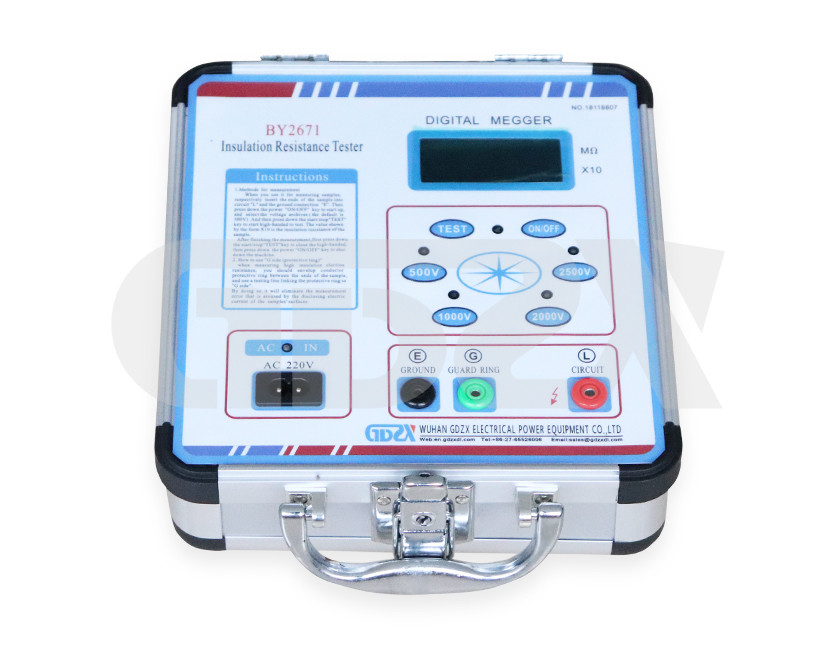 High Performance Digital High Voltage Insulation Resistance Tester 500V 100V