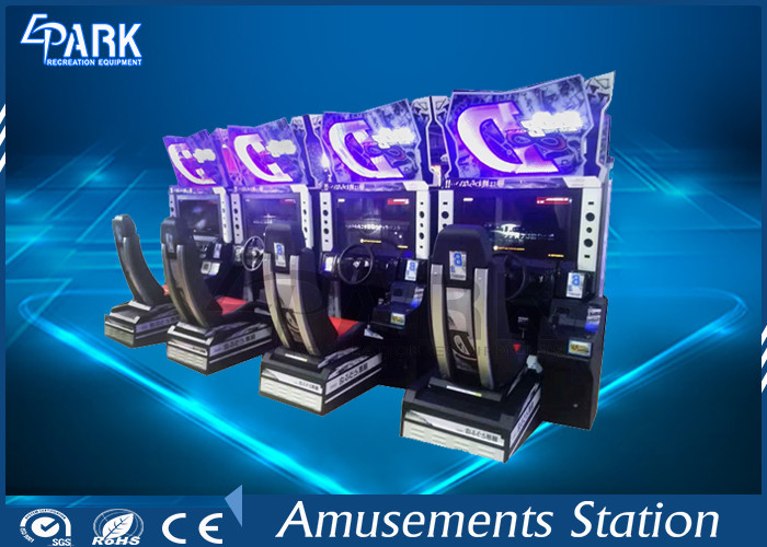 3D LCD Screen Racing Game Machine Coin Operated Dynamic Steering Wheel