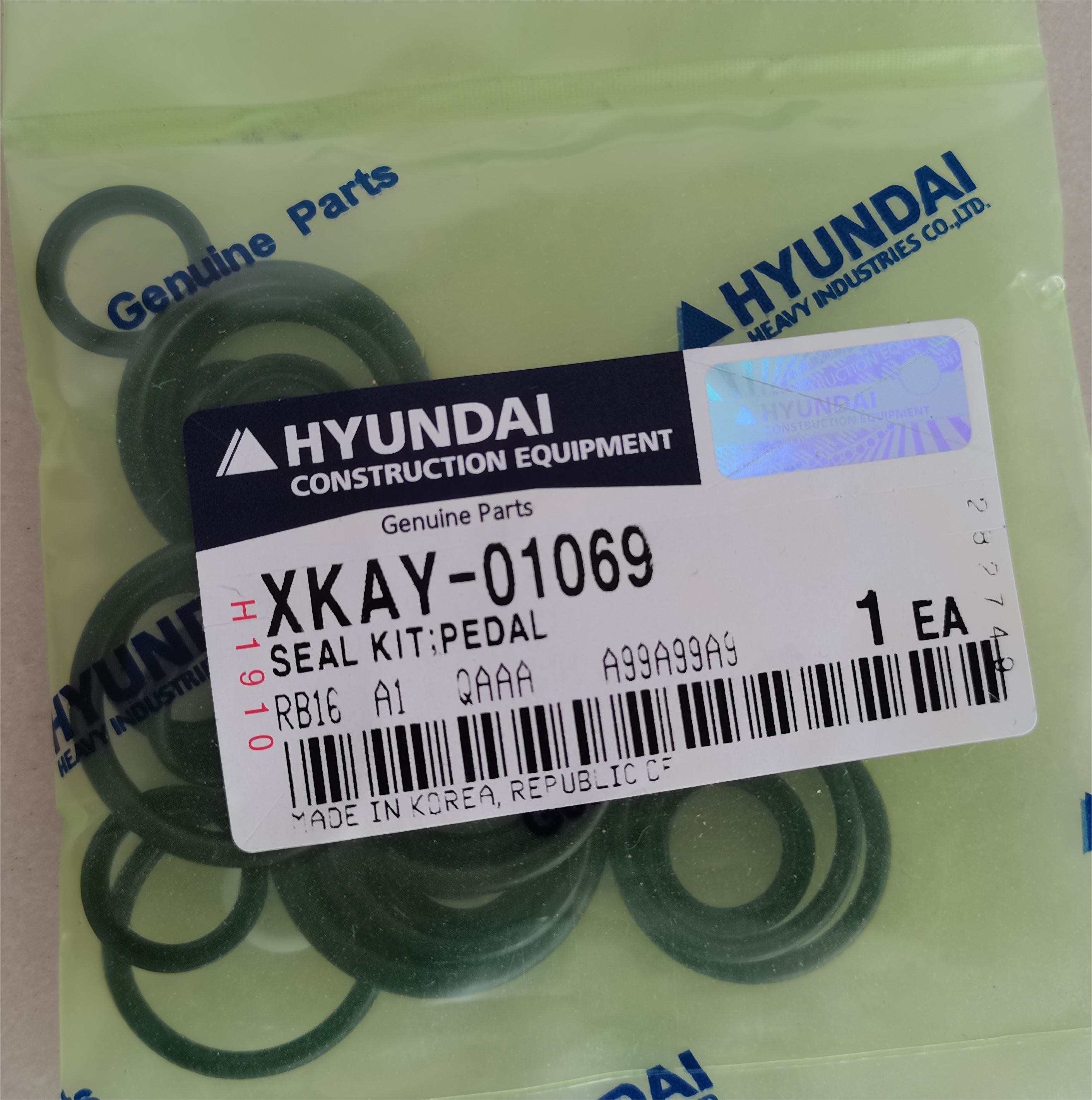 R140LC9 Engine Excavator Spare Part Black O Ring Seal Kit XKAY-00667
