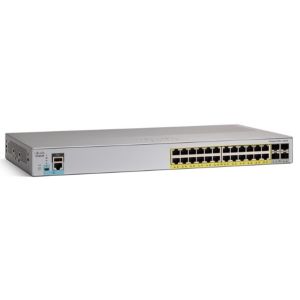 WS-C2960L-24PQ-LL Cisco Catalyst 2960L Switch 24 Port GigE PoE+ 4x10G SFP+ Lan