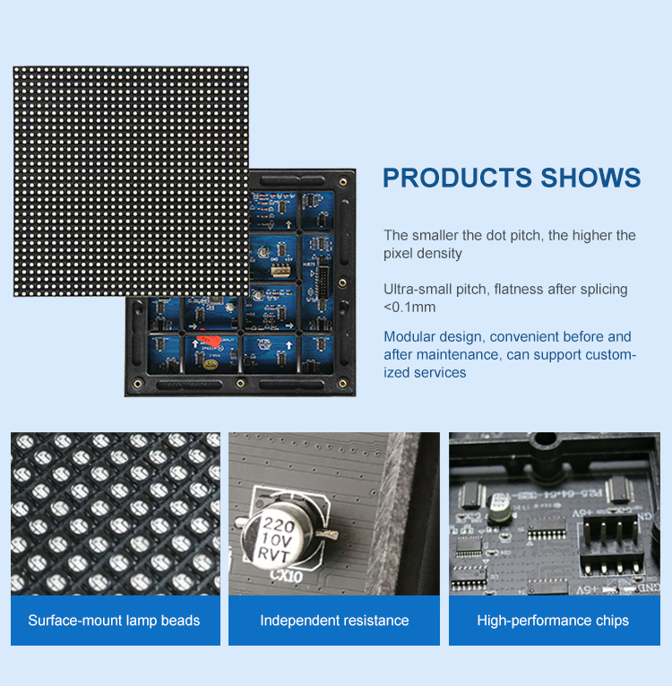 Video Wall Indoor Small Pitch LED Display Seamless Without Frame HRSIM-P1.66