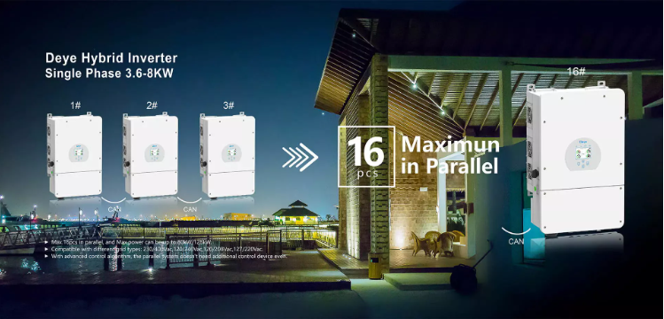 Stable Output Voltage Deye Hybrid Solar Inverter 5kw 6kw 8kw 10kw12kw 3 Phases EU 12kw