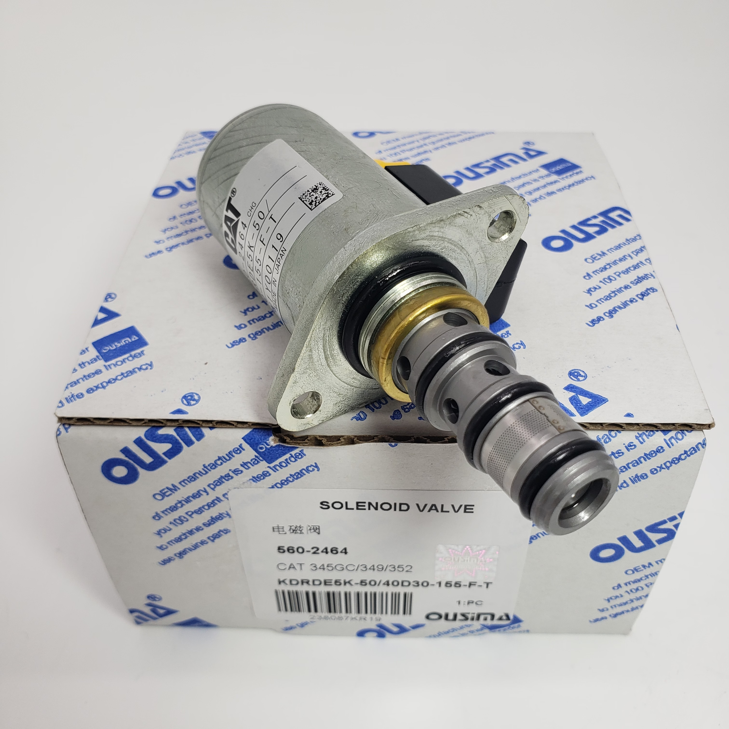 560-2464 Solenoid Valve KDRDE5K-50 40D30-155-F-T For E345GC E395