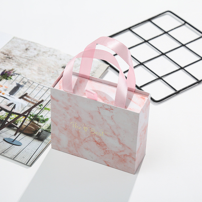 Custom Eco Friendly Offset Printed Slide Drawer Rigid Packaging Box with Ribbon