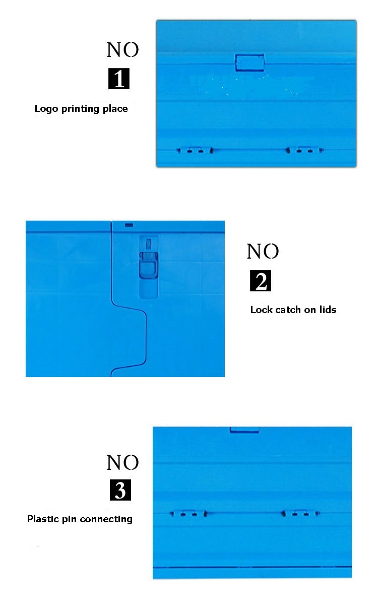 600*400*330 Mm Portable Plastic Folding Storage Crates For Collection