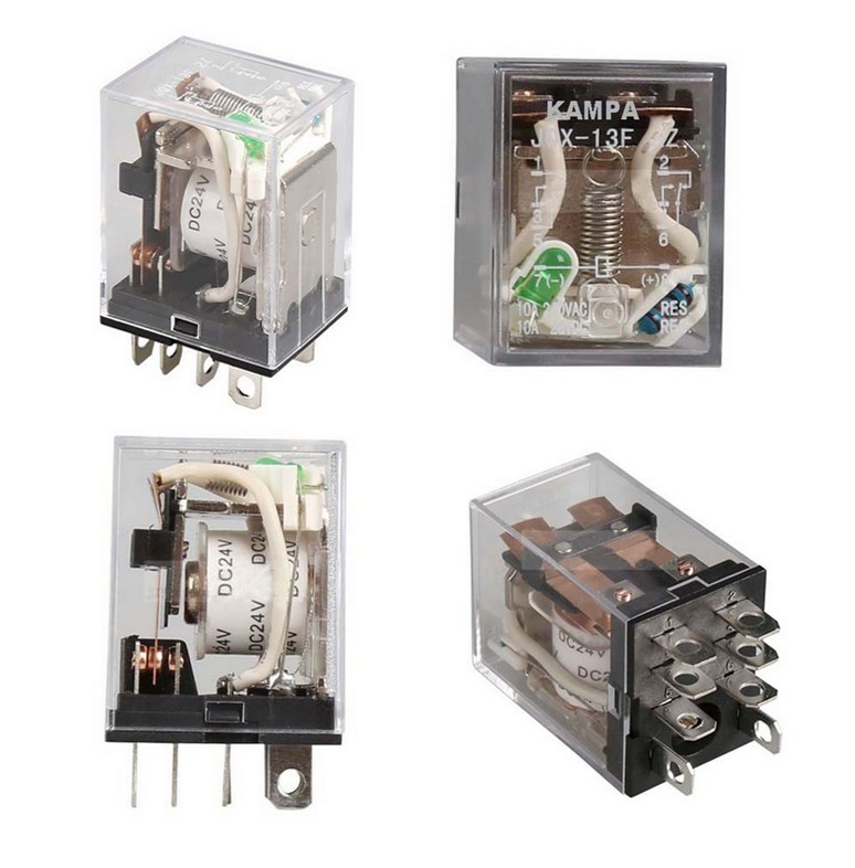 Electromagnetic Power Relay JQX-13F/2Z JQX-13F 2Z DC 24V Coil 10A 8 Pin Plug