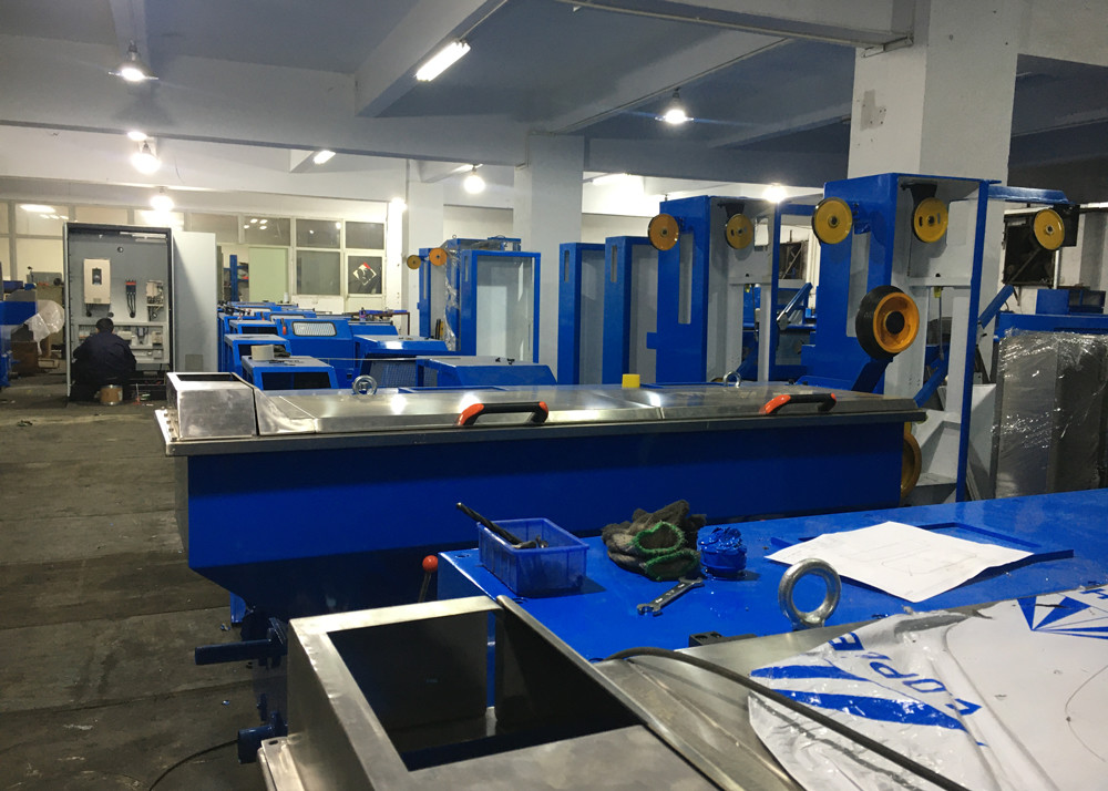 Copper Wire Drawing Machine With Annealing For Electric Cable Production Line