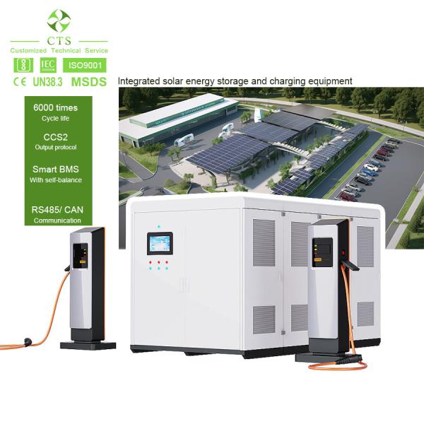 CTS Lithium Battery Storage System 150kwh 300kwh DC Output 100kw For Electric