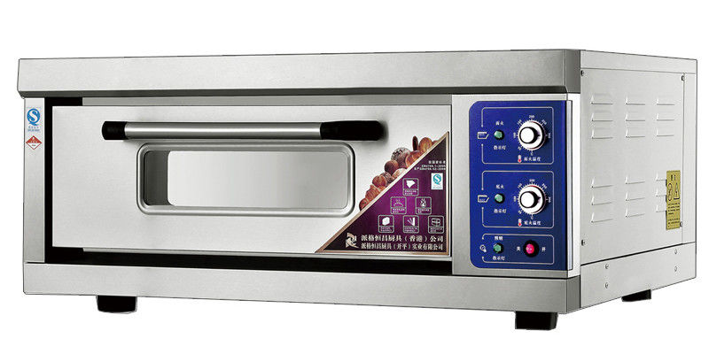1 Deck 1 Tray Stainless Steel Electric Baking Ovens Laminated-Type Features Energy-Saving Temperature Range 20~300°C