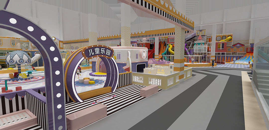 Children's Modular Indoor Play Structure Trampoline Park Multfunction For Shopping Mall