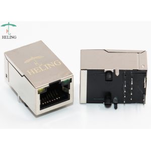 Surge Projection RJ45 100Base T , 100M 1 x 1 RJ45 Connector With Magnetics