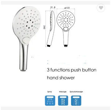 Modern Bathroom Portable Filter Hot Cold Water High Pressure Hand Held Shower Head