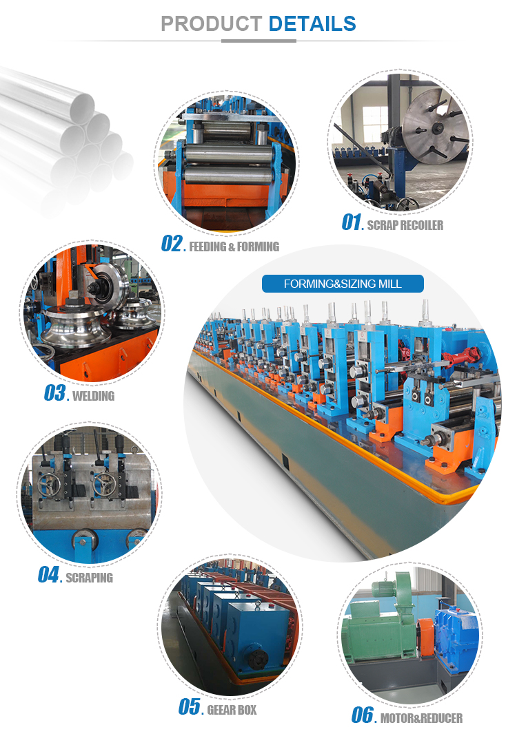 Hg50 100m/Min ISO Hfw Steel Pipe Production Line
