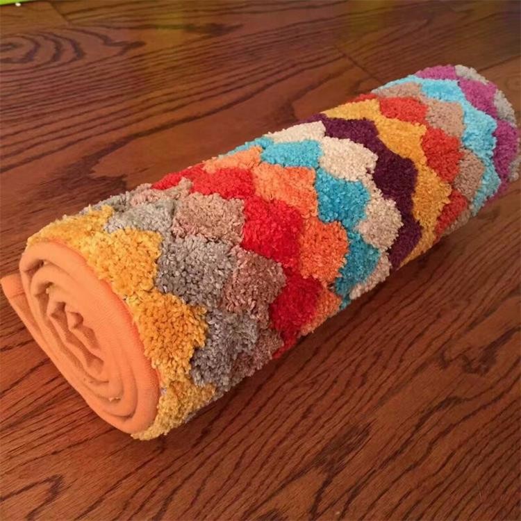 Hot sales colorful stripe microfiber doormat, Kitchen mat, bath mat