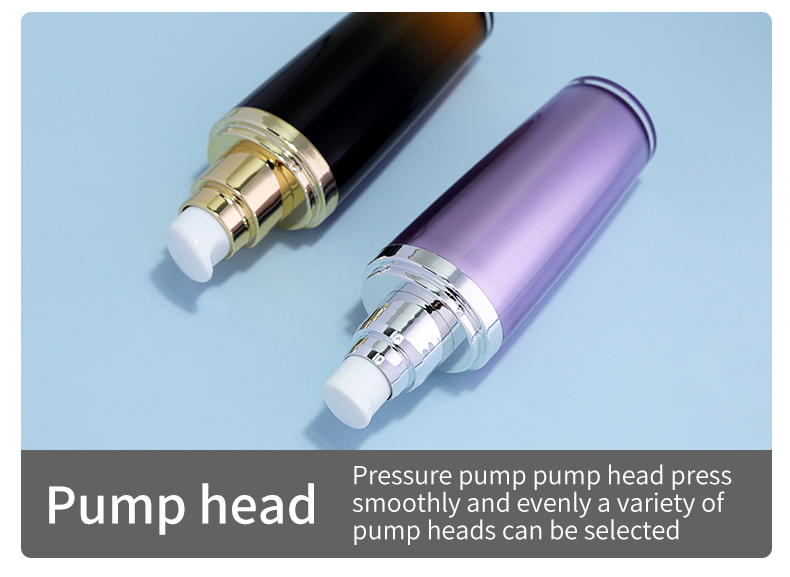 30ml 60ml 100ml Purple Empty Skincare Bottles Luxury Lotion Pump Bottle With Acrylic Base Material