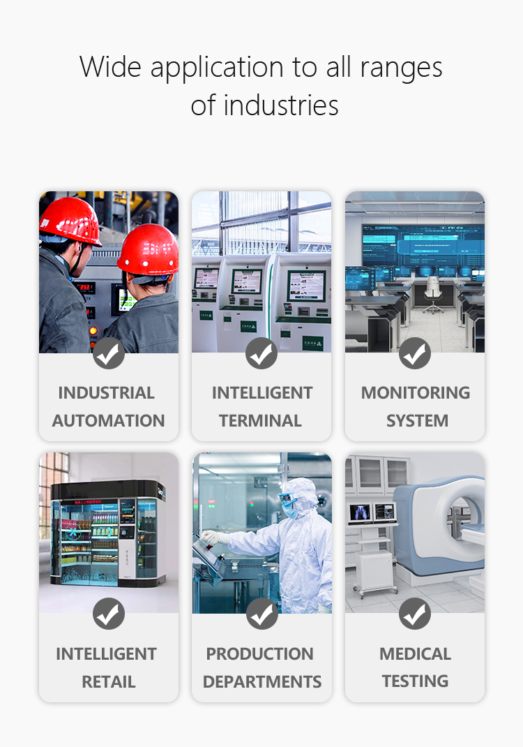 Embedded Open Frame Industrial Touch Screen PC 15.6'' Waterproof Tablet All In One