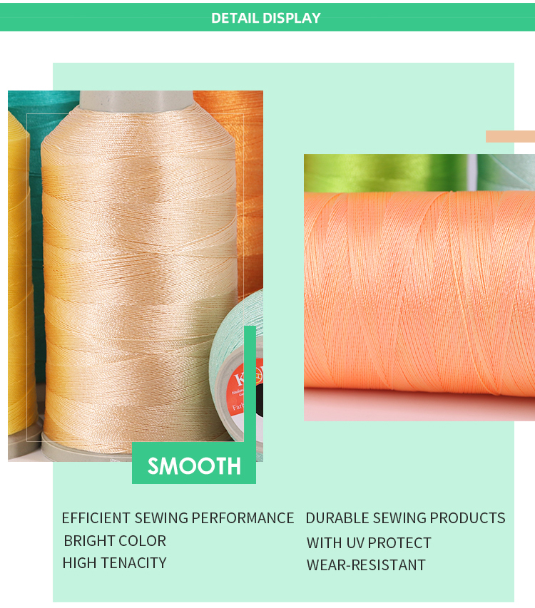 Polyester 50/3 Cotton 250 Yard Sewing Yarn Making Machine Thread 3Cord White 1000M Cone