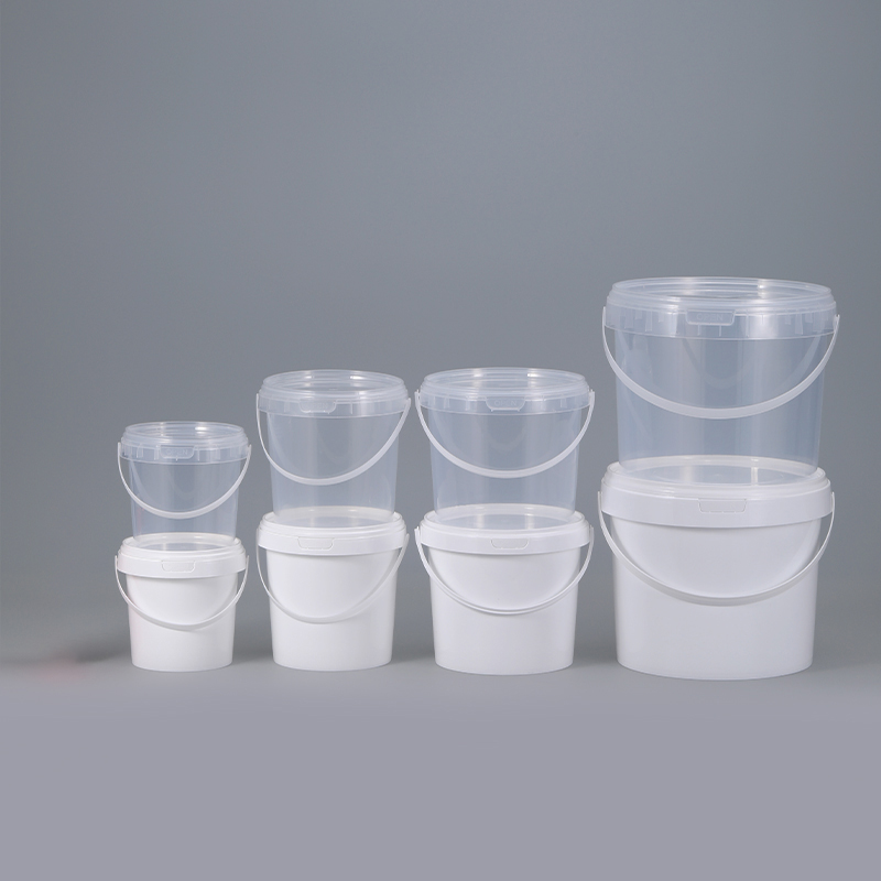 Sample Supplied Food Grade IML Customized PP Plastic Ice Cream Bucket With Lid Handle