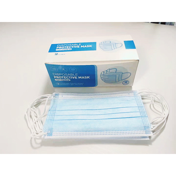 S&J Non-Woven mask protective medical 3 ply face mask disposable dust-proof