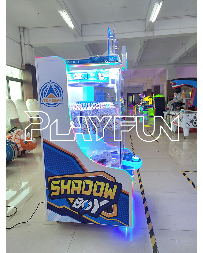 Coin Operated High Quality Revenue in Room Arcade Shadow Boy Planet Prize Clamp Snacks Vending Gift Prize Game Clip Machine