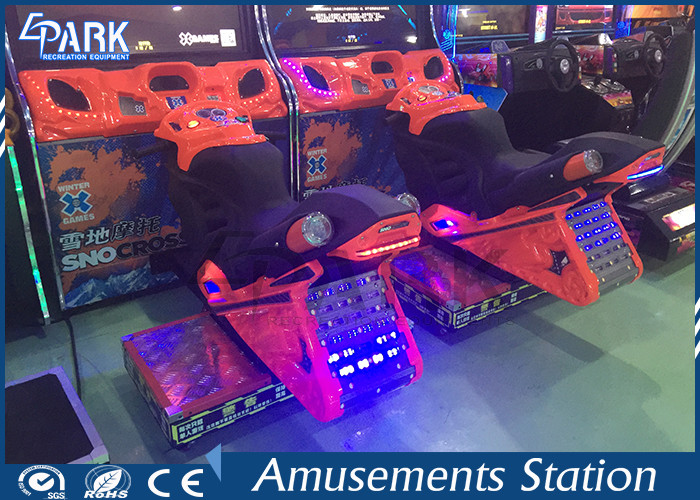 Indoor Electronic Equipment Snow Moto Racing Game Machine For Game Center