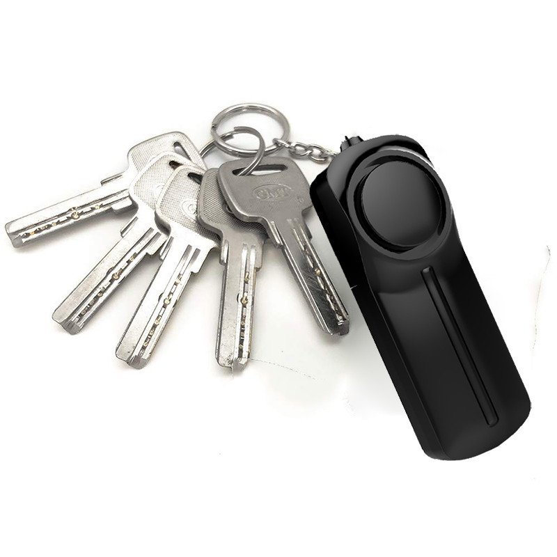 SOS 130db Self Defense Personal Alarm Keyring With AAA Battery Powered