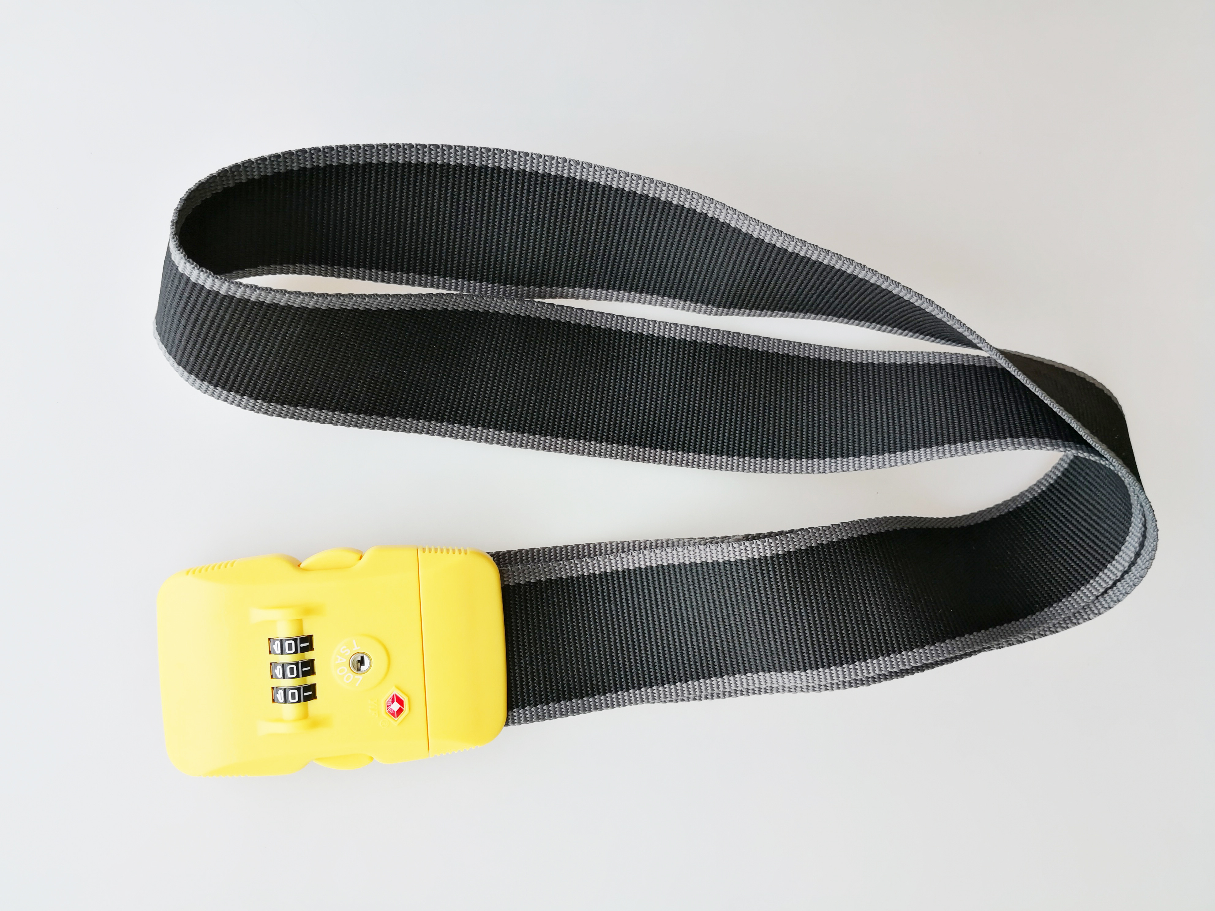 164.1g TSA Luggage Strap Lock PC Material 3 Dials Surface With Tin Point