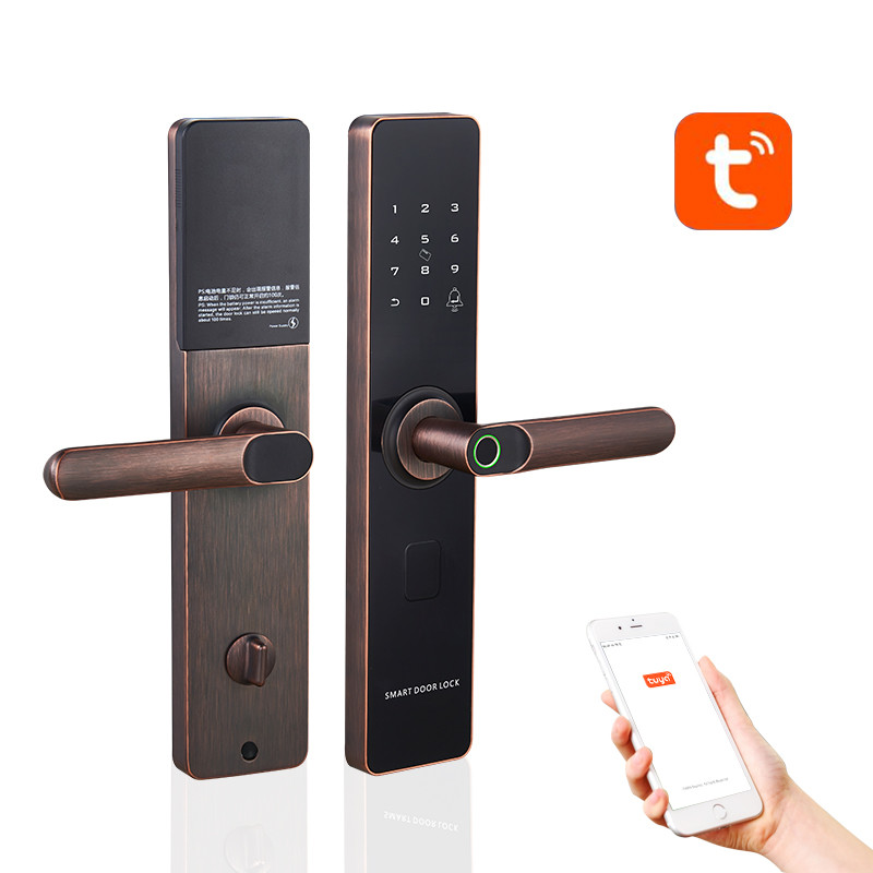Keyless Entry Mortise Door Lock with Biometric Fingerprint Touchscreen Keypad Smart Lock