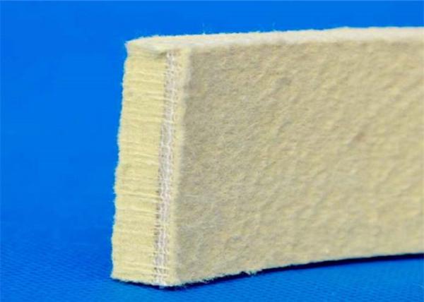 Needling Kevlar Industrial Felt Pads Heat Resistant Yellow Color For Cooling