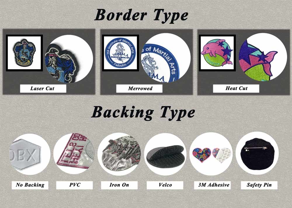 Custom Logo Embroidery Patch Iron On Patches For Clothing Hats Souvenir Badges