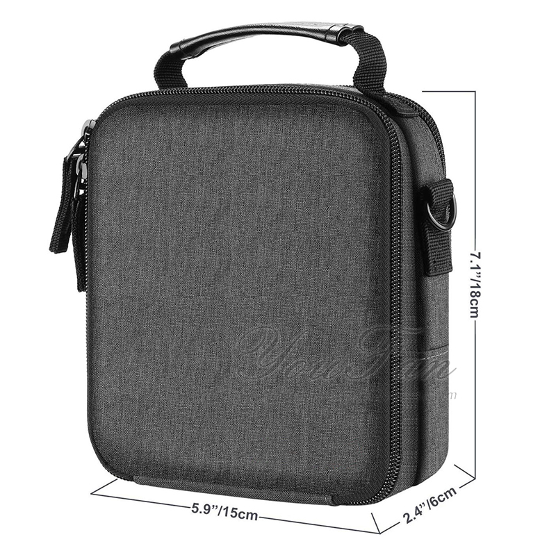 Solid Canvas Camera Filter Bag Case , Camera Lens Bag Zipper Top Long Lifespan