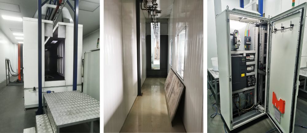 Automatic Electrostatic Powder Coating Line with Overhead Conveyor System Coating Machine