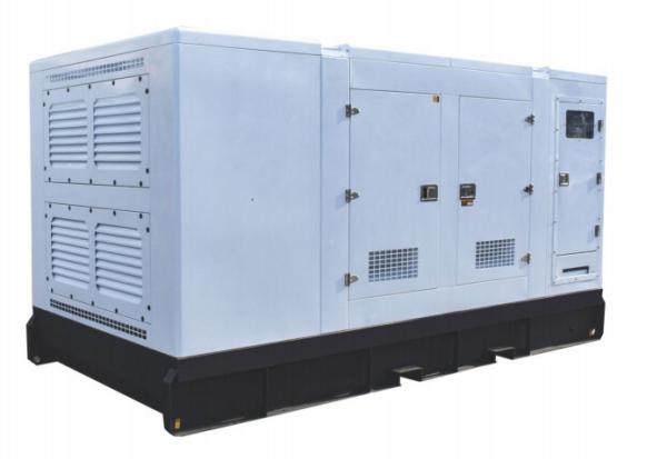 White 140kw-300kw IP23Protection Grade Standby Generator Set with Noise Level