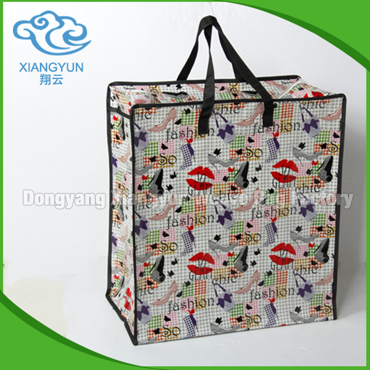 environment polypropylene woven shopper bag/eco-friendly gravure printing pp woven bag package shopping bag