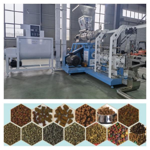 1-12mm Stainless Steel Floating Fish Feed Production Line Main Motor Power 5.5