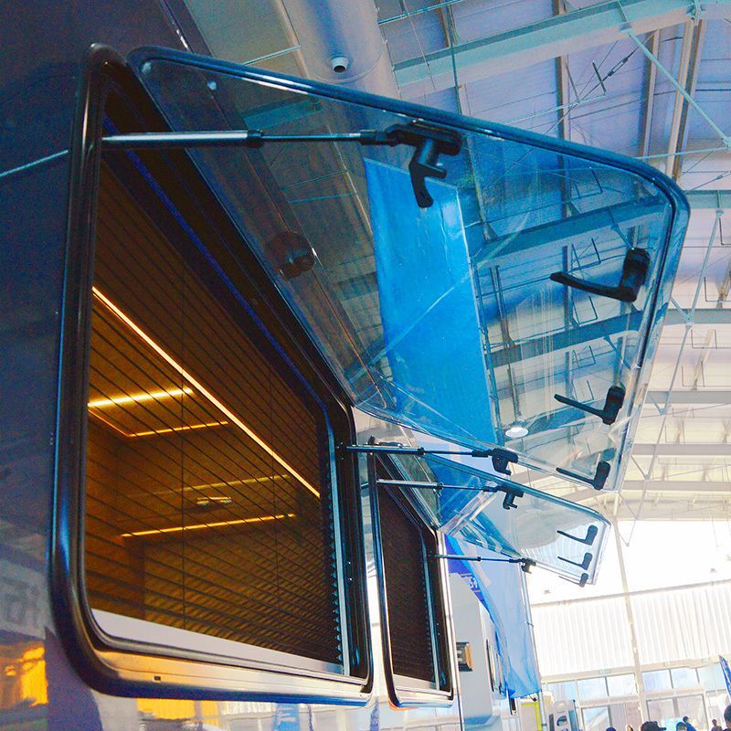 Self-Propelled/Trailer Rvs Eurovision 4 Square Window (Outer Flat and Inner Formed) for RV Truck Camper Motorhomes DIY