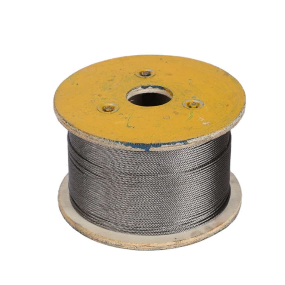 250FT Steel Wire Rope 1/8" 5/32" T316 Stainless Steel Cable 1x19 Deck Railing Processing