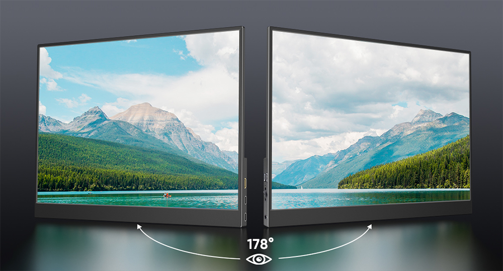 15.6 Inch 1080P USB-C HDR LCD Touchscreen Monitor Dual Premium Speakers Smart Cover External Display Compatibility Portable