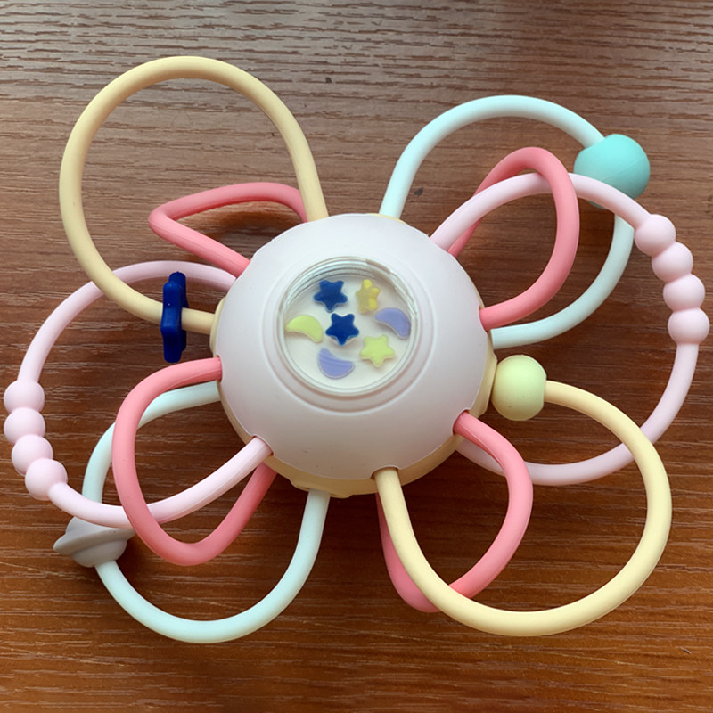 Manhattan Ball Dental Glue Baby Dental Glue Baby Tooth Grinding Stick Hand Grab Ball Sound Puzzle Toy