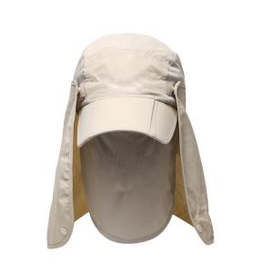 China Men Women SPF 50+ UV Protection Safari Sun Hat with Adjustable Straps  100%ployester black on sale