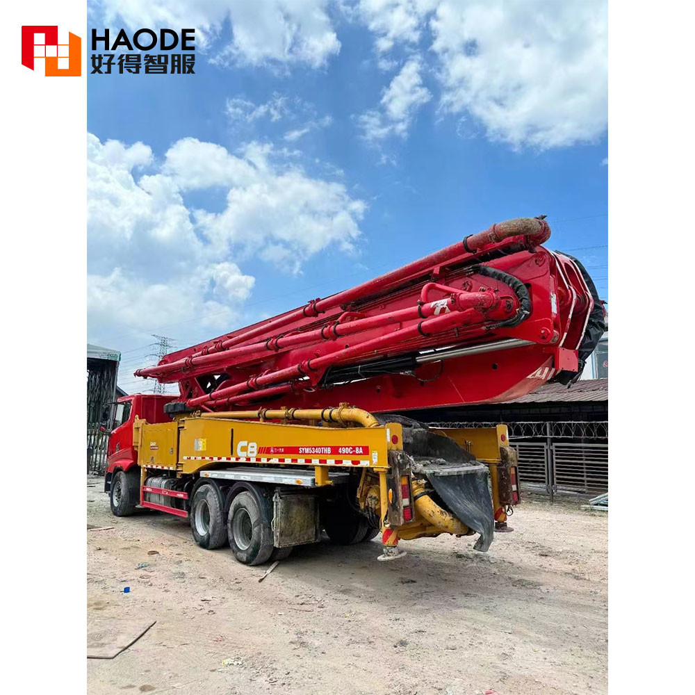 2020 Year Mobile San Y Brand 6X3 49m Self Loading Concrete Mixer Truck with Pump for Sale