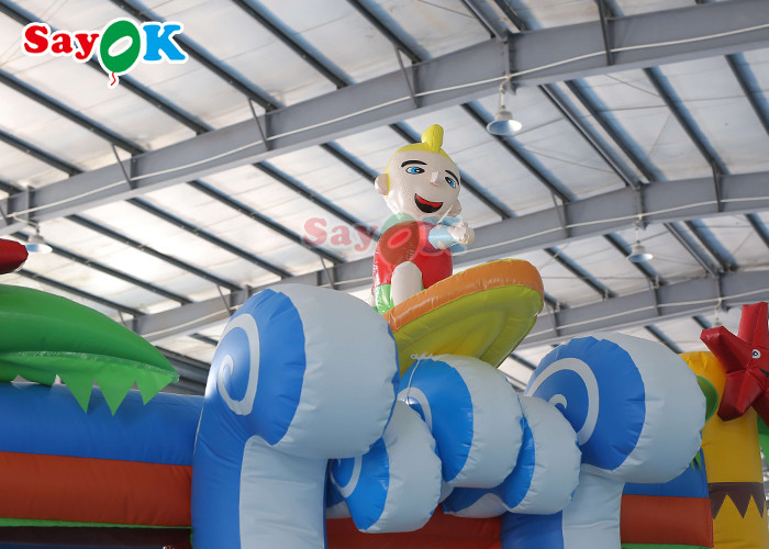 Customized Surf Boy Adventure Bounce House Inflatable Bouncy Castle Bounce Jumping